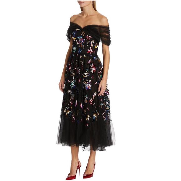 Jason Wu Dresses & Skirts - Jason Wu Tulle Off-Shoulder Cocktail Dress Size 10 NWT